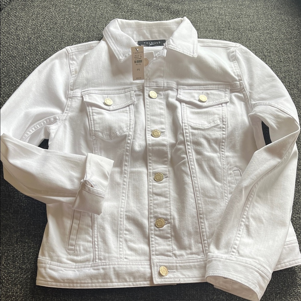 Talbots Crisp White Jacket